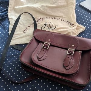 The Cambridge satchel company burgundy red